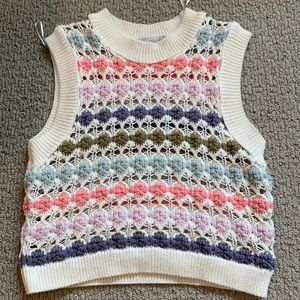 Zara crocheted sweater vest